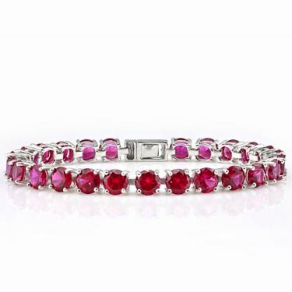 Irresistible 14k 24.50ctw Ruby Bracelet
